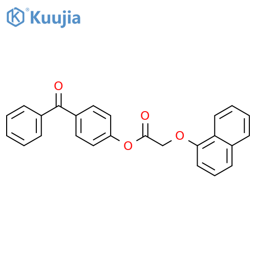 4-benzoylphenyl 2-(naphthalen-1-yloxy)acetate structure