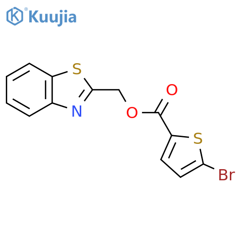 (1,3-benzothiazol-2-yl)methyl 5-bromothiophene-2-carboxylate structure