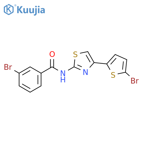 3-bromo-N-4-(5-bromothiophen-2-yl)-1,3-thiazol-2-ylbenzamide structure