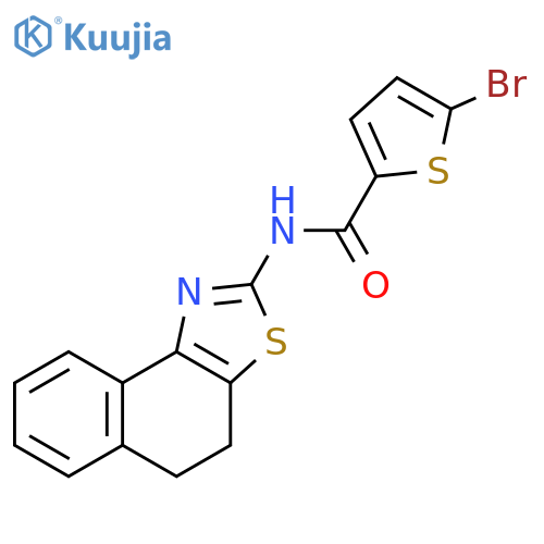 5-bromo-N-{4H,5H-naphtho1,2-d1,3thiazol-2-yl}thiophene-2-carboxamide structure