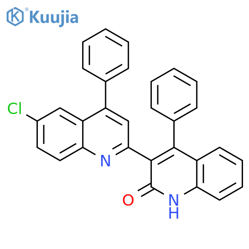 6-chloro-4,4'-diphenyl-1',2'-dihydro-2,3'-biquinoline-2'-one structure