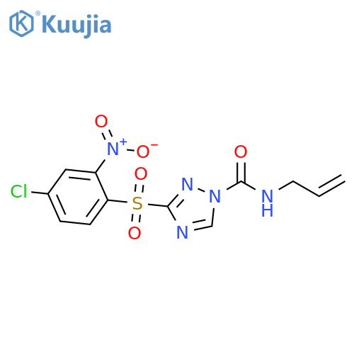 1H-1,2,4-Triazole-1-carboxamide,3-[(4-chloro-2-nitrophenyl)sulfonyl]-N-2-propenyl- structure