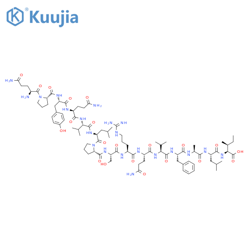 L-Isoleucine,L-glutaminyl-L-prolyl-L-tyrosyl-L-glutaminyl-L-valyl-L-leucyl-L-prolyl-L-seryl-L-arginyl-L-glutaminyl-L-valyl-L-phenylalanyl-L-alanyl-L-leucyl- structure