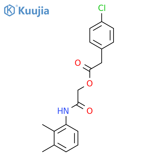 (2,3-dimethylphenyl)carbamoylmethyl 2-(4-chlorophenyl)acetate structure