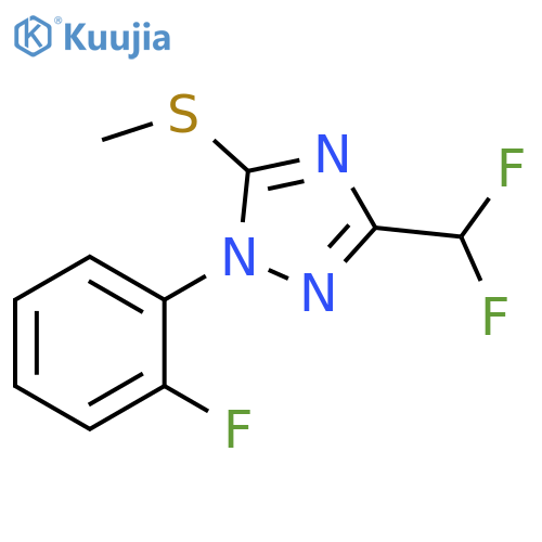 1H-1,2,4-Triazole, 3-(difluoromethyl)-1-(2-fluorophenyl)-5-(methylthio)- structure