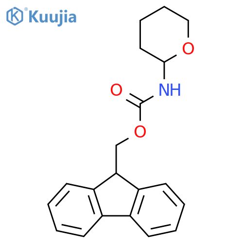 Carbamic acid, (tetrahydro-2H-pyran-2-yl)-, 9H-fluoren-9-ylmethyl ester structure