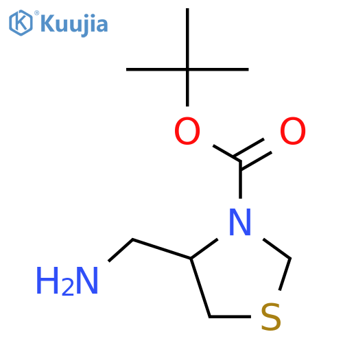 (R)-4-Aminomethyl-thiazolidine-3-carboxylic Acid tert-Butyl Ester structure