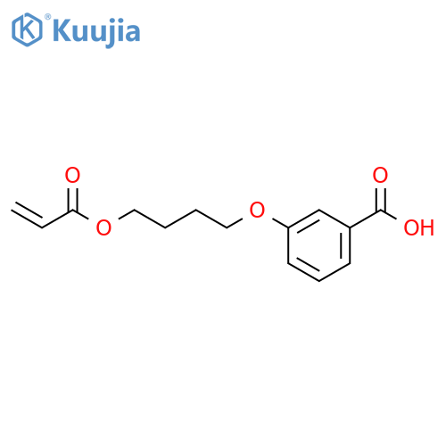 Benzoic acid, 3-[4-[(1-oxo-2-propenyl)oxy]butoxy]- structure