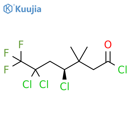 Heptanoyl chloride, 4,6,6-trichloro-7,7,7-trifluoro-3,3-dimethyl-, (4S)- structure