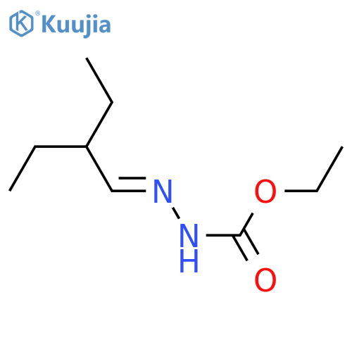 Hydrazinecarboxylicacid, 2-(2-ethylbutylidene)-, ethyl ester structure