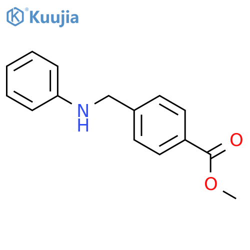 Benzoic acid, 4-[(phenylamino)methyl]-, methyl ester structure