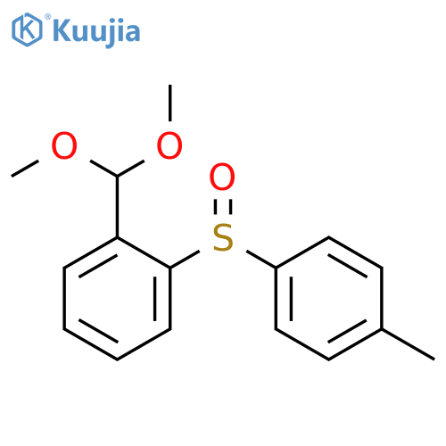 Benzene, 1-(dimethoxymethyl)-2-[(4-methylphenyl)sulfinyl]- structure