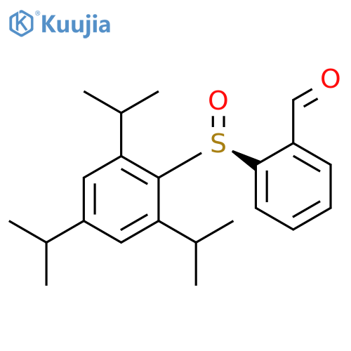 Benzaldehyde, 2-[(S)-[2,4,6-tris(1-methylethyl)phenyl]sulfinyl]- structure