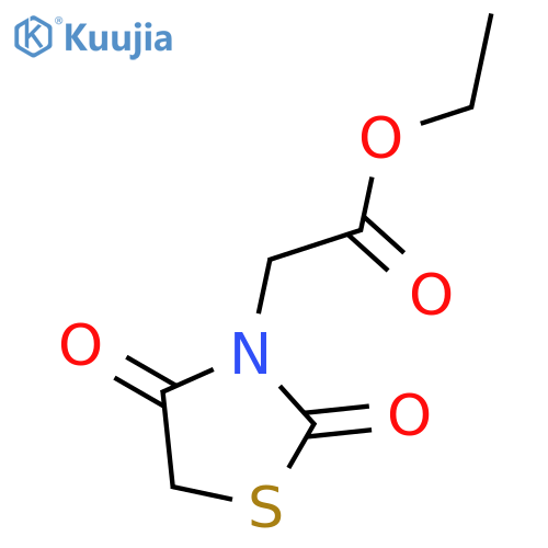 ethyl 2-(2,4-dioxo-1,3-thiazolidin-3-yl)acetate structure