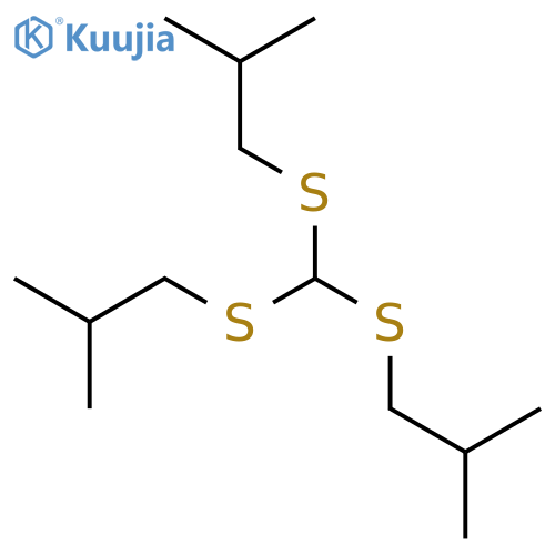 Propane, 1,1',1''-[methylidynetris(thio)]tris[2-methyl- structure