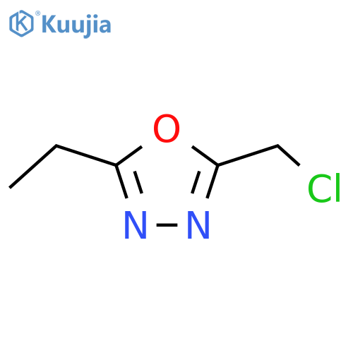 2-(chloromethyl)-5-ethyl-1,3,4-oxadiazole structure