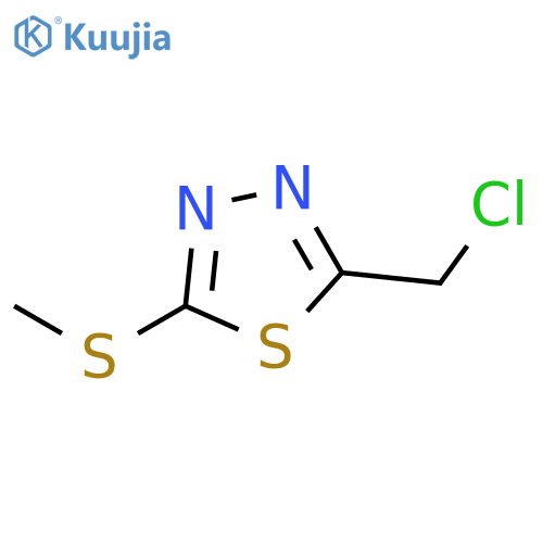 2-(chloromethyl)-5-(methylsulfanyl)-1,3,4-thiadiazole structure