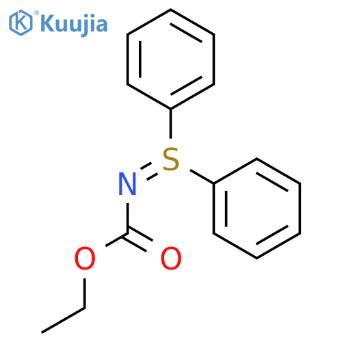 Sulfilimine, N-(ethoxycarbonyl)-S,S-diphenyl- structure
