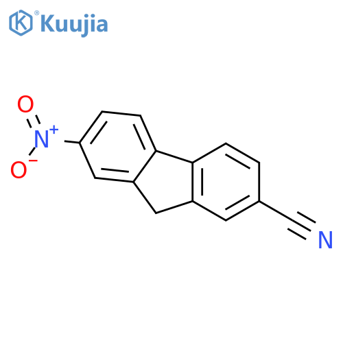 9H-Fluorene-2-carbonitrile,7-nitro- structure