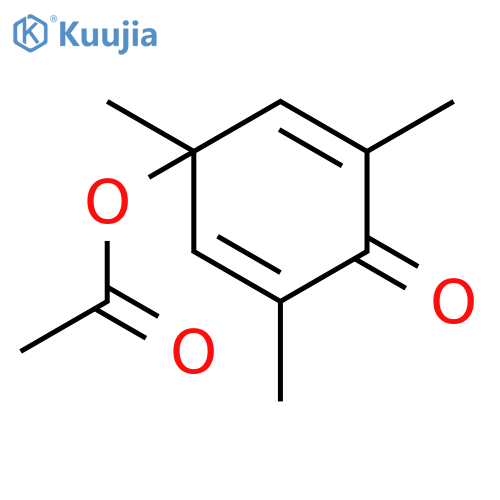2,5-Cyclohexadien-1-one, 4-(acetyloxy)-2,4,6-trimethyl- structure