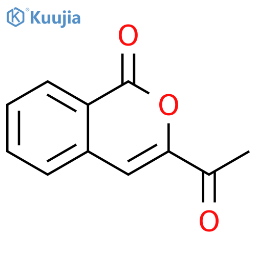 3-acetyl-1H-isochromen-1-one structure