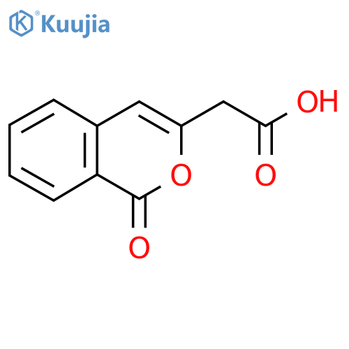 2-(1-oxo-1H-isochromen-3-yl)acetic acid structure