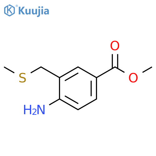 Benzoic acid, 4-amino-3-[(methylthio)methyl]-, methyl ester structure