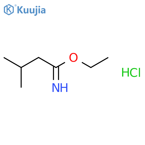 ethyl 3-methylbutanecarboximidate hydrochloride structure