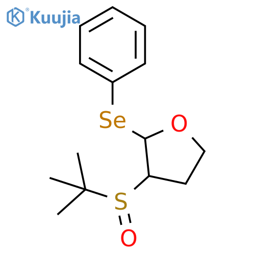 Furan, 3-[(1,1-dimethylethyl)sulfinyl]tetrahydro-2-(phenylseleno)- structure