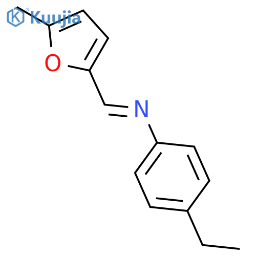 Benzenamine,4-ethyl-N-[(5-methyl-2-furanyl)methylene]- structure