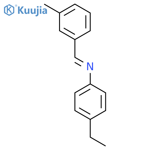 Benzenamine,4-ethyl-N-[(3-methylphenyl)methylene]- structure