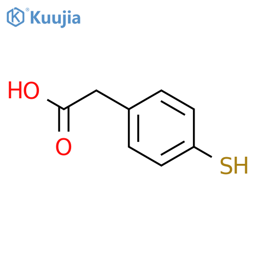 4-Mercaptophenylacetic acid structure