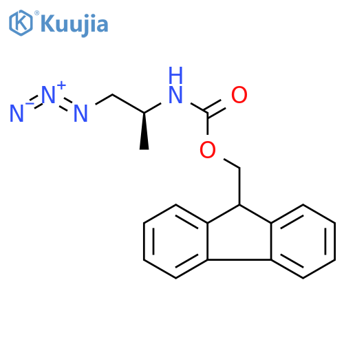 Carbamic acid, [(1S)-2-azido-1-methylethyl]-, 9H-fluoren-9-ylmethylester structure