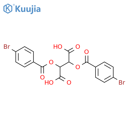 (2S,3S)-2,3-Bis((4-bromobenzoyl)oxy)succinic acid structure