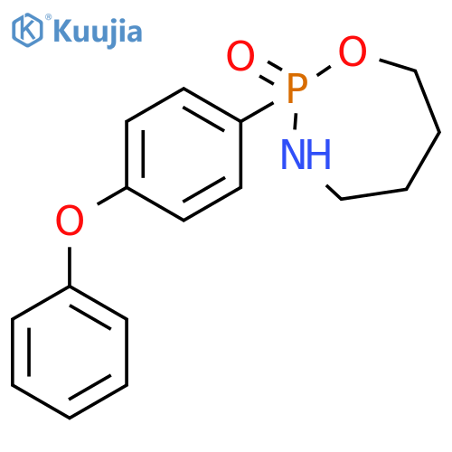 1,3,2-Oxazaphosphepine, hexahydro-2-(4-phenoxyphenyl)-, 2-oxide structure