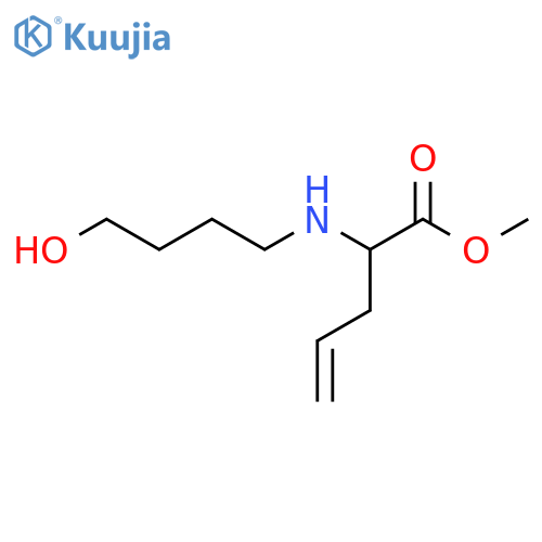 4-Pentenoic acid, 2-[(4-hydroxybutyl)amino]-, methyl ester structure