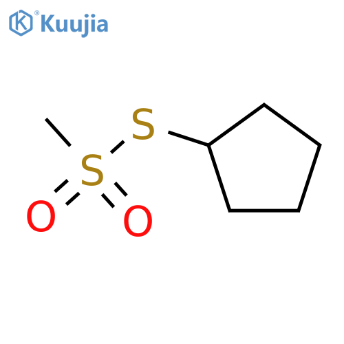 Methanesulfonothioicacid, S-cyclopentyl ester structure
