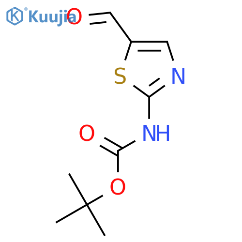 tert-butyl N-(5-formyl-1,3-thiazol-2-yl)carbamate structure