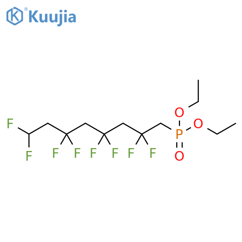 Phosphonic acid, (2,2,4,4,6,6,8,8-octafluorooctyl)-, diethyl ester structure