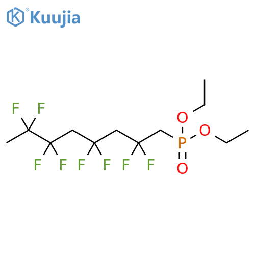 Phosphonic acid, (2,2,4,4,6,6,7,7-octafluorooctyl)-, diethyl ester structure