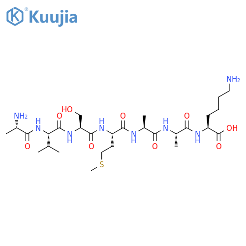 L-Lysine, L-alanyl-L-valyl-L-seryl-L-methionyl-L-alanyl-L-alanyl- structure