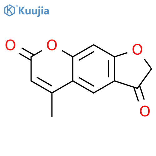7H-Furo[3,2-g][1]benzopyran-3,7(2H)-dione, 5-methyl- structure
