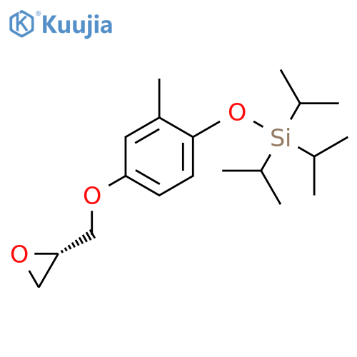 Silane, tris(1-methylethyl)[2-methyl-4-[(2S)-oxiranylmethoxy]phenoxy]- structure