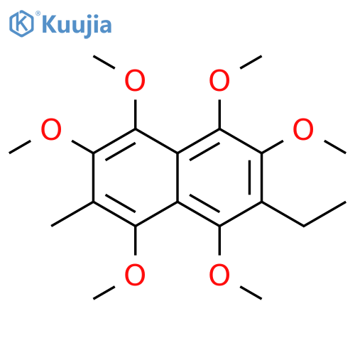 Naphthalene, 2-ethyl-1,3,4,5,6,8-hexamethoxy-7-methyl- structure