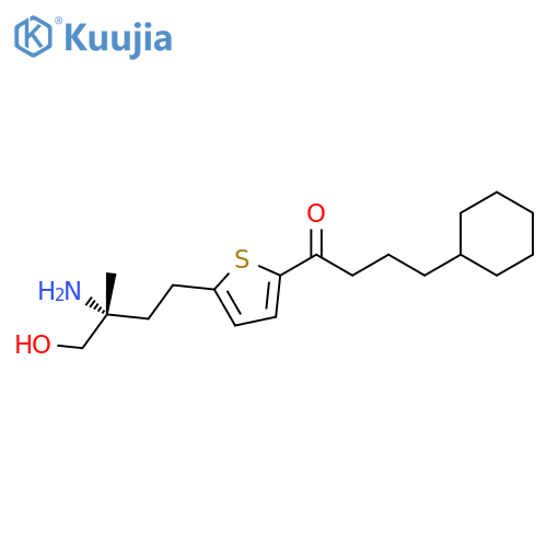 1-Butanone,1-[5-[(3R)-3-amino-4-hydroxy-3-methylbutyl]-2-thienyl]-4-cyclohexyl- structure