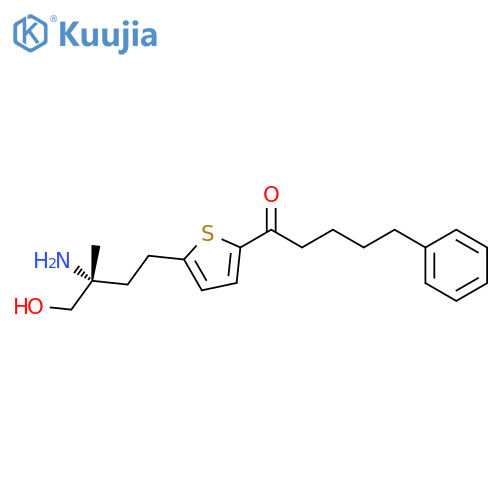 1-Pentanone,1-[5-[(3R)-3-amino-4-hydroxy-3-methylbutyl]-2-thienyl]-5-phenyl- structure