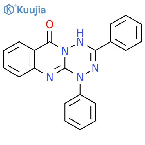 6H-1,2,4,5-Tetrazino[6,1-b]quinazolin-6-one, 1,2-dihydro-1,3-diphenyl- structure