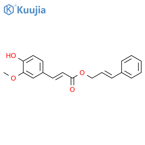2-Propenoic acid, 3-(4-hydroxy-3-methoxyphenyl)-,(2E)-3-phenyl-2-propenyl ester, (2E)- structure