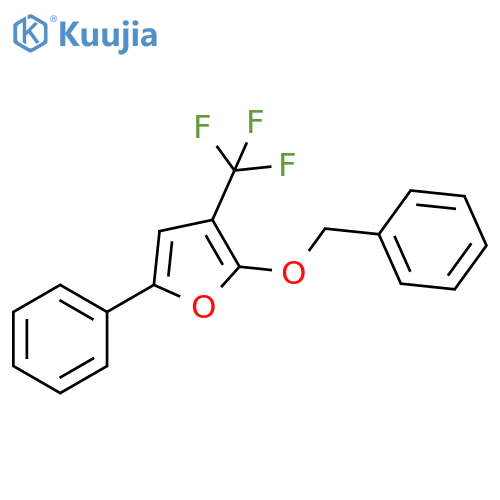 Furan, 5-phenyl-2-(phenylmethoxy)-3-(trifluoromethyl)- structure