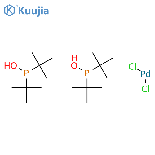 Palladate(2-),bis[bis(1,1-dimethylethyl)phosphinito-kP]dichloro-, hydrogen (1:2) structure